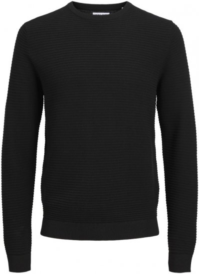 Jack & Jones OTTO Knitted Sweater Black - Sudaderas - Sudaderas 2XL-12XL
