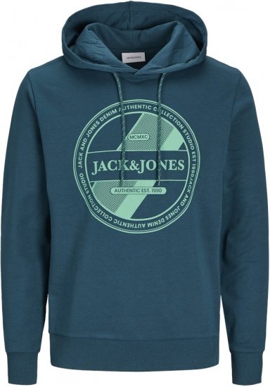 Jack & Jones RIO Hoodie Deep Teal - Sudaderas - Sudaderas 2XL-12XL