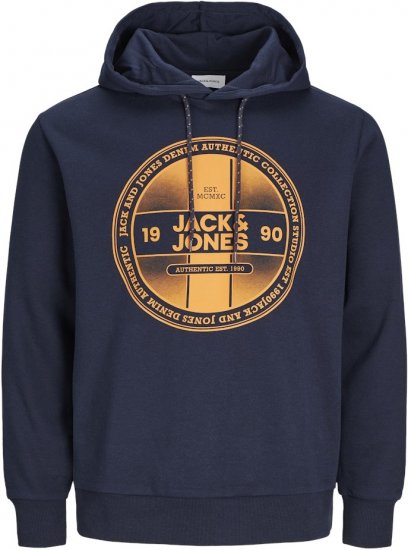 Jack & Jones RIO Hoodie Navy Blazer - Sudaderas - Sudaderas 2XL-12XL