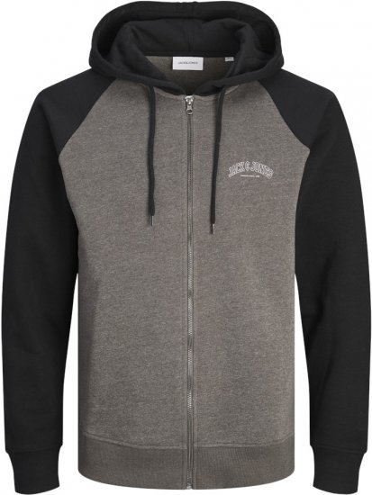 Jack & Jones Ricky Hoodie Black - Sudaderas - Sudaderas 2XL-12XL