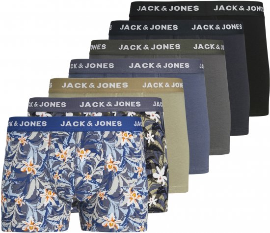 Jack & Jones JACMASON Trunks 7-Pack True Blue - Ropa interior - Ropa interior 2XL-8XL