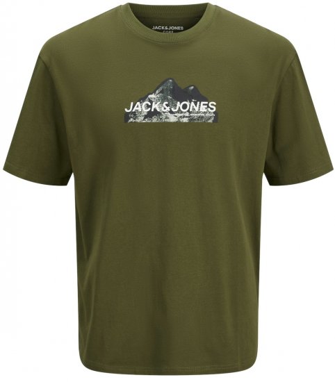 Jack & Jones JCOMOUNTAIN LOGO T-Shirt Cypress - Camisetas - Camisetas - 2XL-14XL