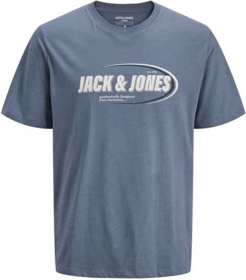 Jack & Jones RAY T-Shirt Flint Stone Blue - Camisetas - Camisetas - 2XL-14XL