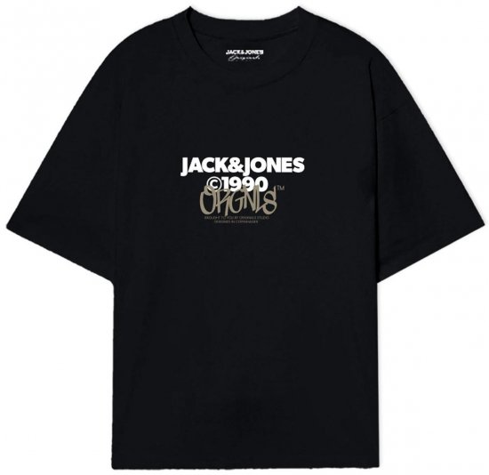 Jack & Jones JORBUSHWICK T-Shirt Black - Camisetas - Camisetas - 2XL-14XL