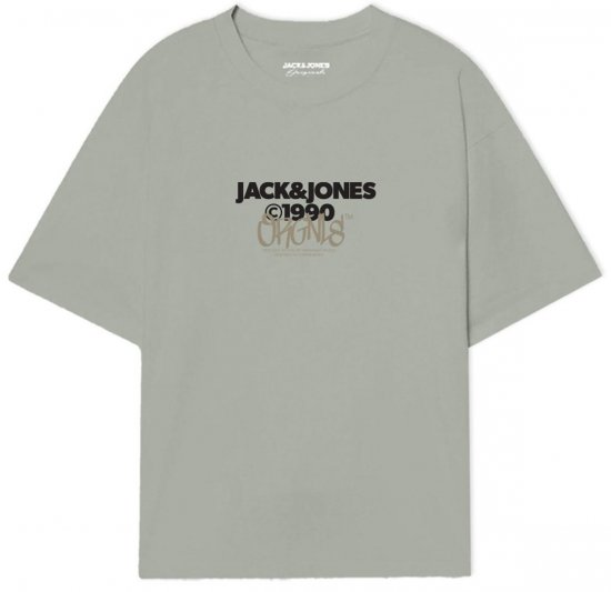 Jack & Jones JORBUSHWICK T-Shirt Mineral Gray - Camisetas - Camisetas - 2XL-14XL