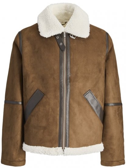 Jack & Jones Cole Aviator Jacket Cognac - Chaquetas - Chaquetas Tallas Grandes 2XL-8XL