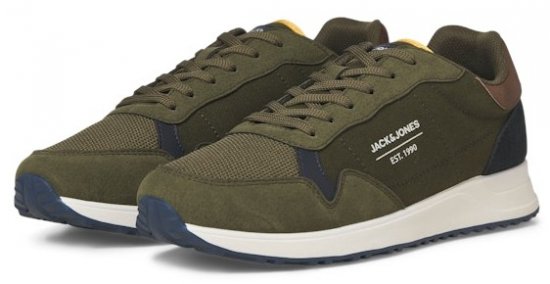 Jack & Jones Beech Combo Sneakers Green - Calzado de hombre 40-52 - Zapatillas de hombre tallas 40-52