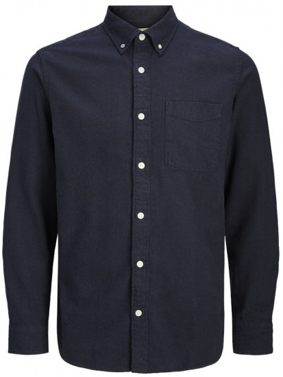 Jack & Jones Brook Twill Long Sleeve Shirt Dark Navy - Camisas - Camisas 2XL-10XL