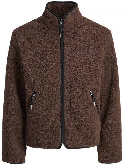 Jack & Jones Norrebro Teddy Jacket Deep Mahogany - Chaquetas - Chaquetas Tallas Grandes 2XL-8XL