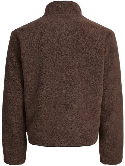 Jack & Jones Norrebro Teddy Jacket Deep Mahogany - Chaquetas - Chaquetas Tallas Grandes 2XL-8XL