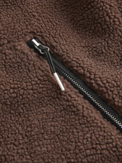 Jack & Jones Norrebro Teddy Jacket Deep Mahogany - Chaquetas - Chaquetas Tallas Grandes 2XL-8XL