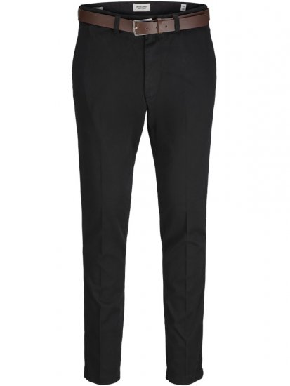 Jack & Jones Marco Franco Chino With Belt Black - Vaqueros & pantalones - Vaqueros y Pantalones - W40-W70