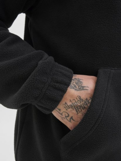 Jack & Jones Soho Half Zip Fleece Sweatshirt Black - Sudaderas - Sudaderas 2XL-12XL