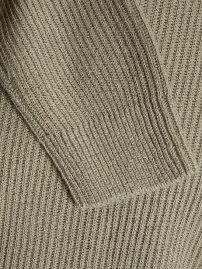 Jack & Jones Pannel Knit Half Zip Pullover Crockery - Sudaderas - Sudaderas 2XL-12XL