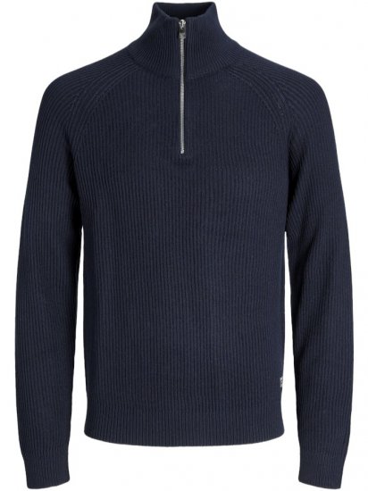Jack & Jones Pannel Knit Half Zip Pullover Sky Captain - Sudaderas - Sudaderas 2XL-12XL