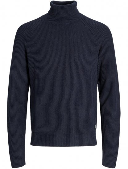Jack & Jones Pannel Roll Neck Knit Pullover Sky Captain - Sudaderas - Sudaderas 2XL-12XL