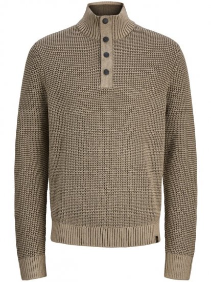 Jack & Jones Ethan High Neck Knit Pullover Crockery - Sudaderas - Sudaderas 2XL-12XL