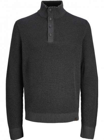 Jack & Jones Ethan High Neck Knit Pullover Black - Sudaderas - Sudaderas 2XL-12XL