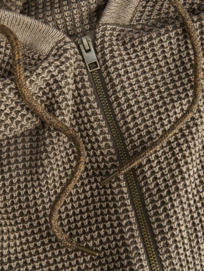 Jack & Jones Zip Knit Hoodie Crockery - Sudaderas - Sudaderas 2XL-12XL