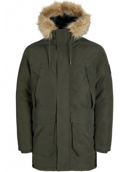Jack & Jones Camp Faux Fur Parka Rosin - Chaquetas - Chaquetas Tallas Grandes 2XL-8XL