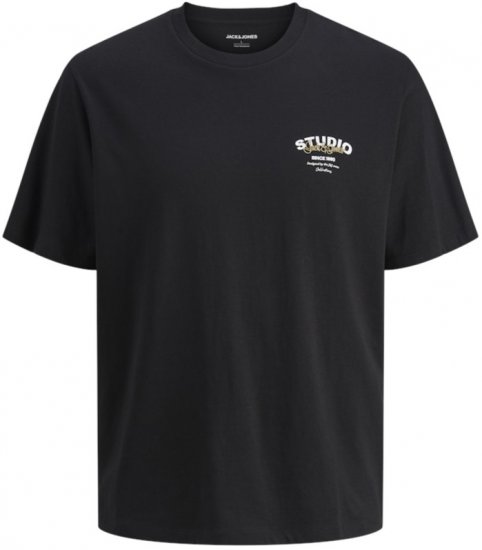 Jack & Jones Yuki Crew Neck T-Shirt Black - Camisetas - Camisetas - 2XL-14XL