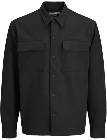 Jack & Jones Point Commute Travel Long Sleeve Shirt Black - Camisas - Camisas 2XL-10XL