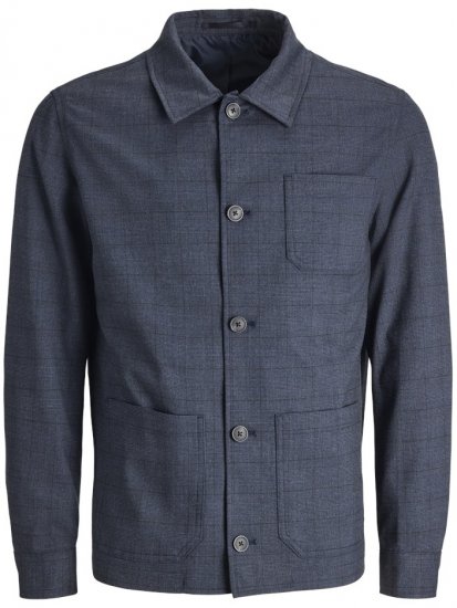 Jack & Jones Harry Pedro Formal Check Blazer Dark Navy - Jack & Jones - Jack & Jones Tallas Grandes