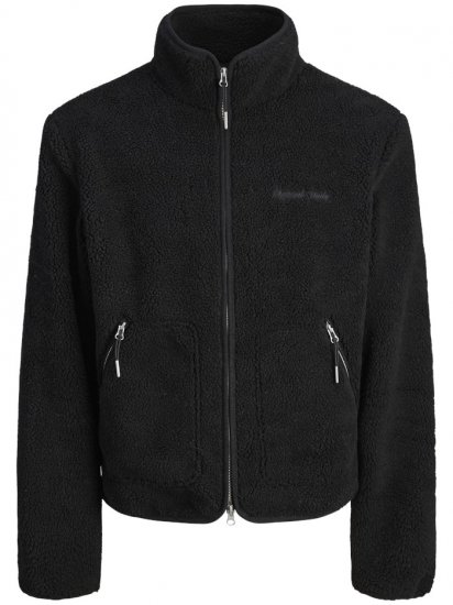 Jack & Jones Norrebro Teddy Jacket Black - Chaquetas - Chaquetas Tallas Grandes 2XL-8XL