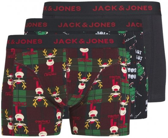 Jack & Jones Rudolph Trunks 3-Pack Dark Navy - Ropa interior - Ropa interior 2XL-8XL