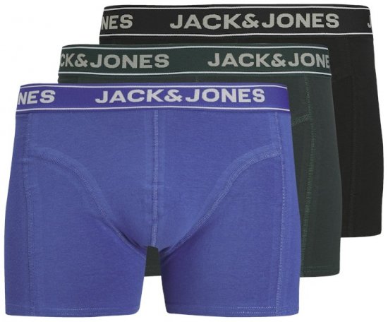 Jack & Jones Black Friday Trunks 3-Pack Blue Black - Ropa interior - Ropa interior 2XL-8XL