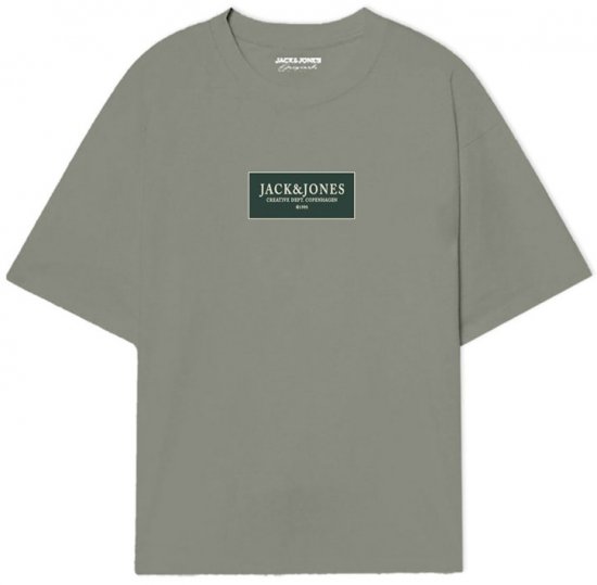 Jack & Jones Greene Crew Neck T-Shirt Seagrass - Camisetas - Camisetas - 2XL-14XL