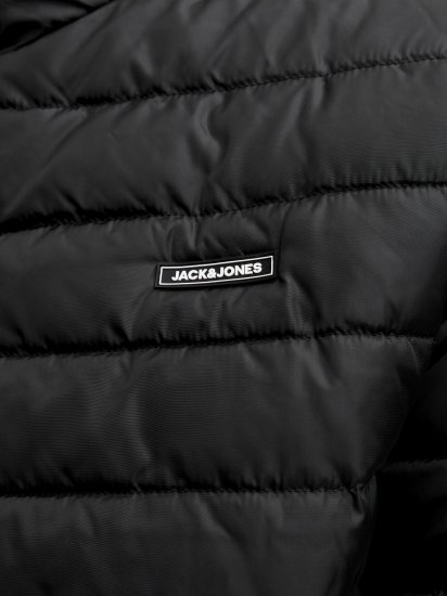 Jack & Jones Elvis Light Puffer Collar Jacket Black - Chaquetas - Chaquetas Tallas Grandes 2XL-8XL