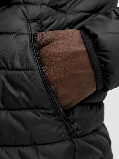Jack & Jones Elvis Light Puffer Collar Jacket Black - Chaquetas - Chaquetas Tallas Grandes 2XL-8XL