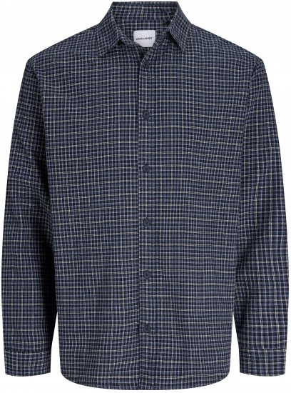 Jack & Jones Carter Check Shirt Navy Blazer - Camisas - Camisas 2XL-10XL