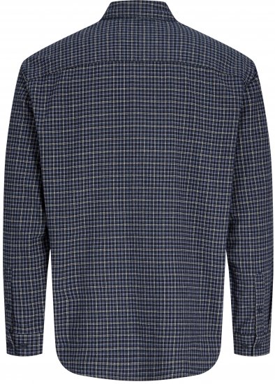 Jack & Jones Carter Check Shirt Navy Blazer - Camisas - Camisas 2XL-10XL