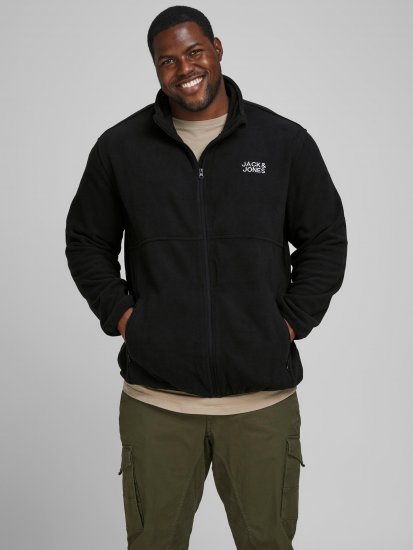 Jack & Jones Hype Fleece Black - Chaquetas - Chaquetas Tallas Grandes 2XL-8XL