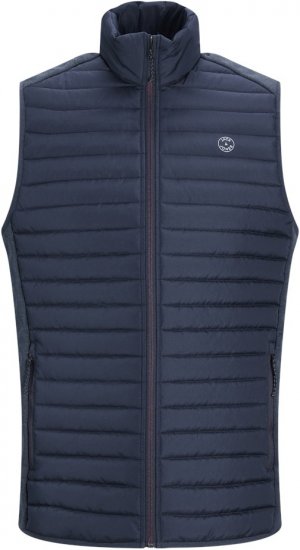 Jack & Jones MULTI BODYWARMER With COLLAR Navy Blazer - Chaquetas - Chaquetas Tallas Grandes 2XL-8XL