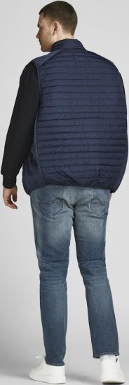 Jack & Jones MULTI BODYWARMER With COLLAR Navy Blazer - Chaquetas - Chaquetas Tallas Grandes 2XL-8XL