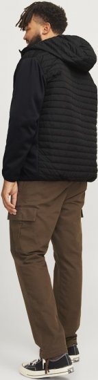 Jack & Jones MULTI QUILTED SET-IN Sleeves Jacket Black - Chaquetas - Chaquetas Tallas Grandes 2XL-8XL