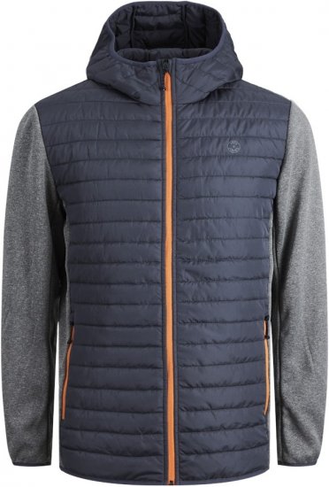 Jack & Jones MULTI QUILTED SET-IN Sleeves Jacket Grey Melange - Chaquetas - Chaquetas Tallas Grandes 2XL-8XL