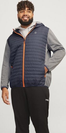 Jack & Jones MULTI QUILTED SET-IN Sleeves Jacket Grey Melange - Chaquetas - Chaquetas Tallas Grandes 2XL-8XL