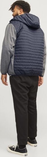 Jack & Jones MULTI QUILTED SET-IN Sleeves Jacket Grey Melange - Chaquetas - Chaquetas Tallas Grandes 2XL-8XL
