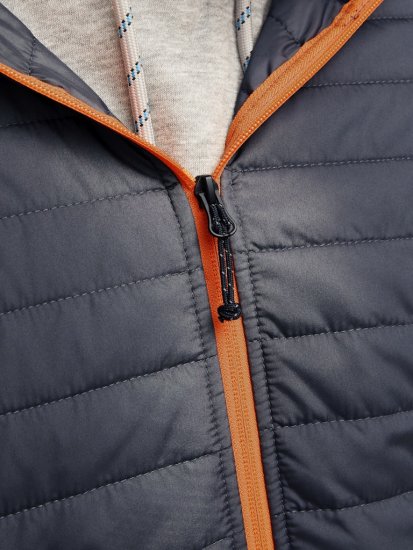 Jack & Jones MULTI QUILTED SET-IN Sleeves Jacket Grey Melange - Chaquetas - Chaquetas Tallas Grandes 2XL-8XL
