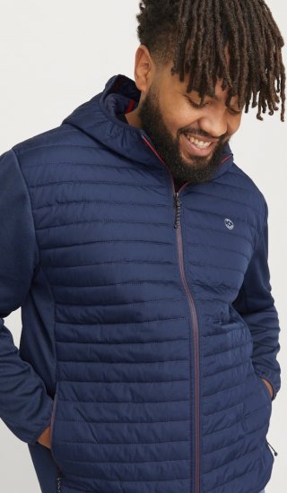 Jack & Jones MULTI QUILTED SET-IN Sleeves Jacket Navy Blazer - Chaquetas - Chaquetas Tallas Grandes 2XL-8XL
