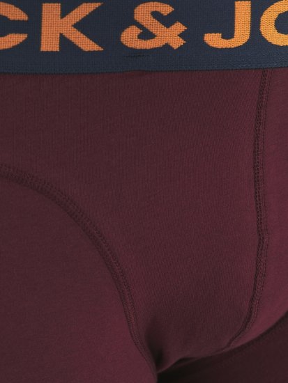 Jack & Jones LICHFIELD Trunks 3-Pack Burgundy - Ropa interior - Ropa interior 2XL-8XL
