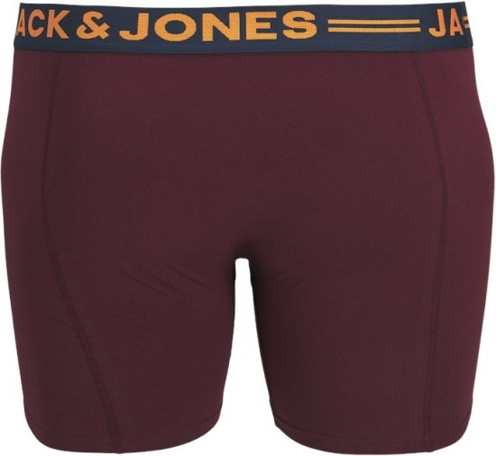 Jack & Jones LICHFIELD Trunks 3-Pack Burgundy - Ropa interior - Ropa interior 2XL-8XL