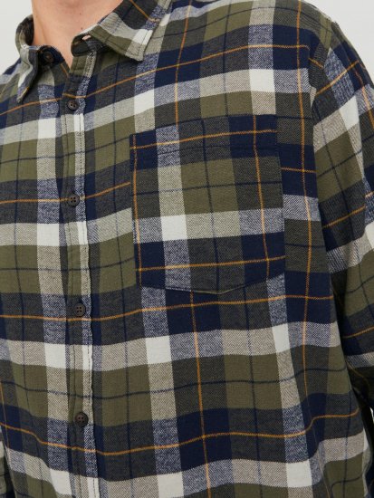 Jack & Jones JOROWEN CHECK COMFORT Shirt Olive - Camisas - Camisas 2XL-10XL