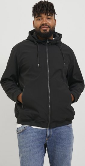 Jack & Jones BASIC Water-Resistant Softshell Jacket Black - Chaquetas - Chaquetas Tallas Grandes 2XL-8XL