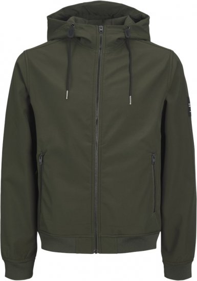 Jack & Jones BASIC Water-Resistant Softshell Jacket Green - Chaquetas - Chaquetas Tallas Grandes 2XL-8XL