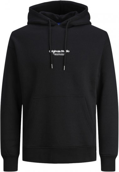 Jack & Jones ESTERBRO Hoodie Black - Sudaderas - Sudaderas 2XL-12XL